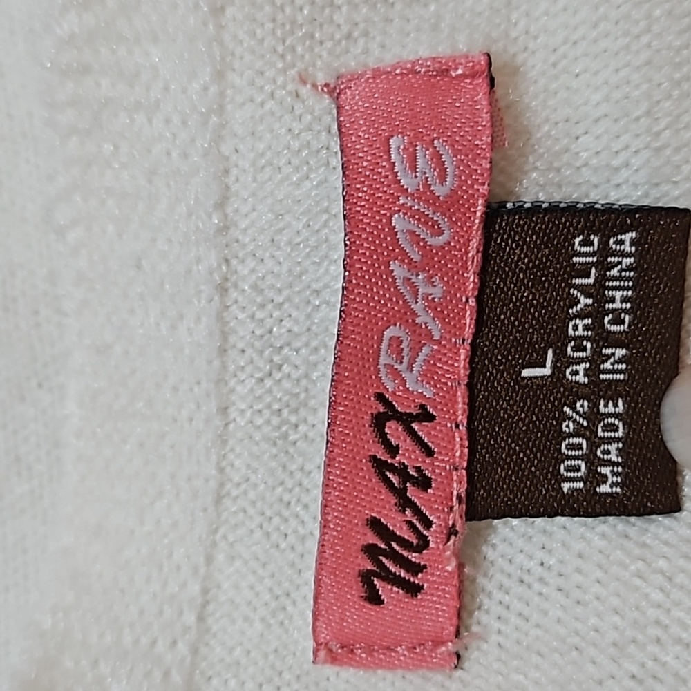 ✨️Max Rave Creme Color Asymmetrical Cardigan Size Large - Picture 6 of 12